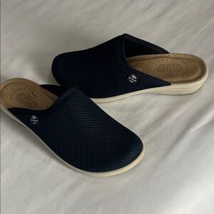 Fly Flot Made in Italy Anti Shock Navy Blue Mesh Clogs